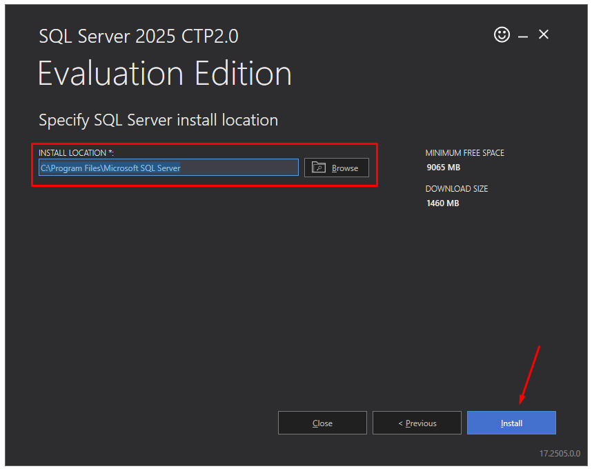 Select Installation Location